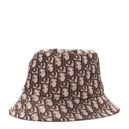 Christian Dior Oblique Reversible Teddy-D Brim Bucket Hat 57 Beige 1 of 11