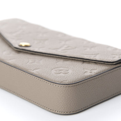 Louis Vuitton Empreinte Pochette Felicie Chain Wallet Tourterelle 6 of 10