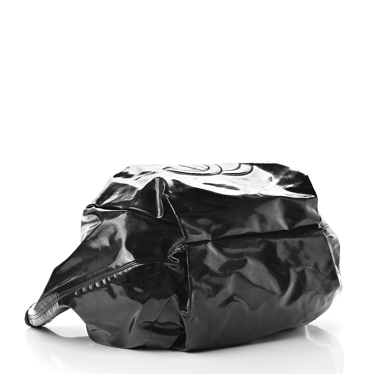 Chanel Vinyl Large Stretch Spirit Cabas Black 4 of 19