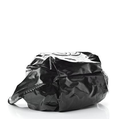 Chanel Vinyl Large Stretch Spirit Cabas Black 4 of 19