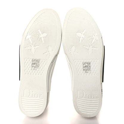 Christian Dior Technical Canvas Mesh Oblique Printed Mens B23 Low Top Sneakers 42 Black White 5 of 9