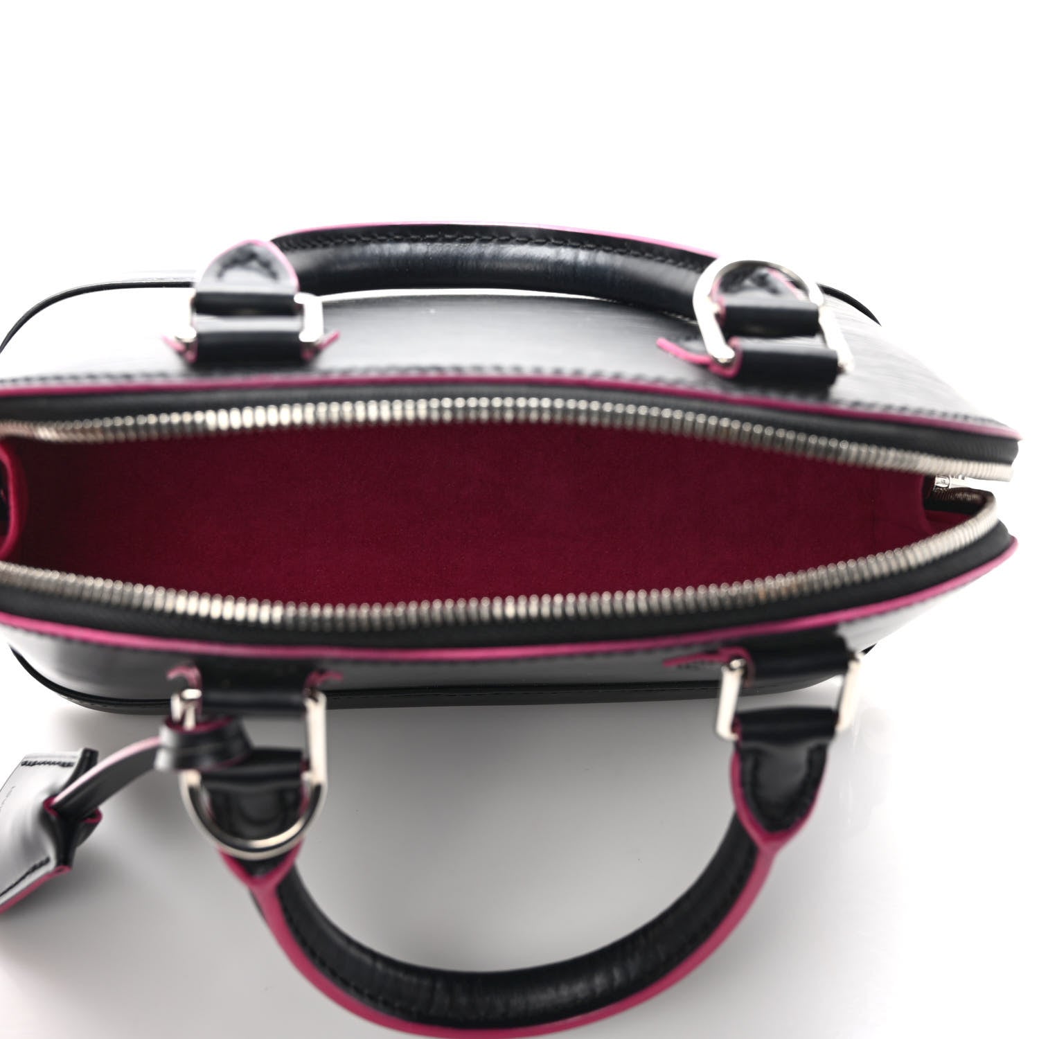 Louis Vuitton Epi Alma BB Black Hot Pink 5 of 10