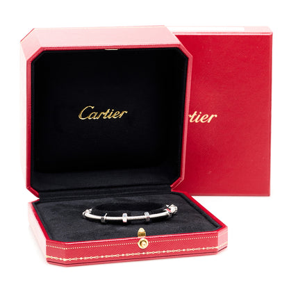 Cartier 18K White Gold Ecrou de Cartier Bracelet 16 5 of 5