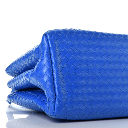 Bottega Veneta Light Calf Intrecciato Small Roma Signal Blue 8 of 9