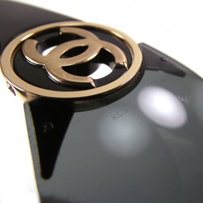 Chanel Sunglasses Gold CC Black 6 of 7