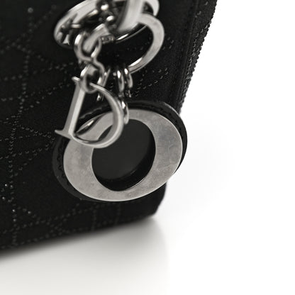 Christian Dior Canvas Studded Cannage Mini Lady Dior Black 16 of 18