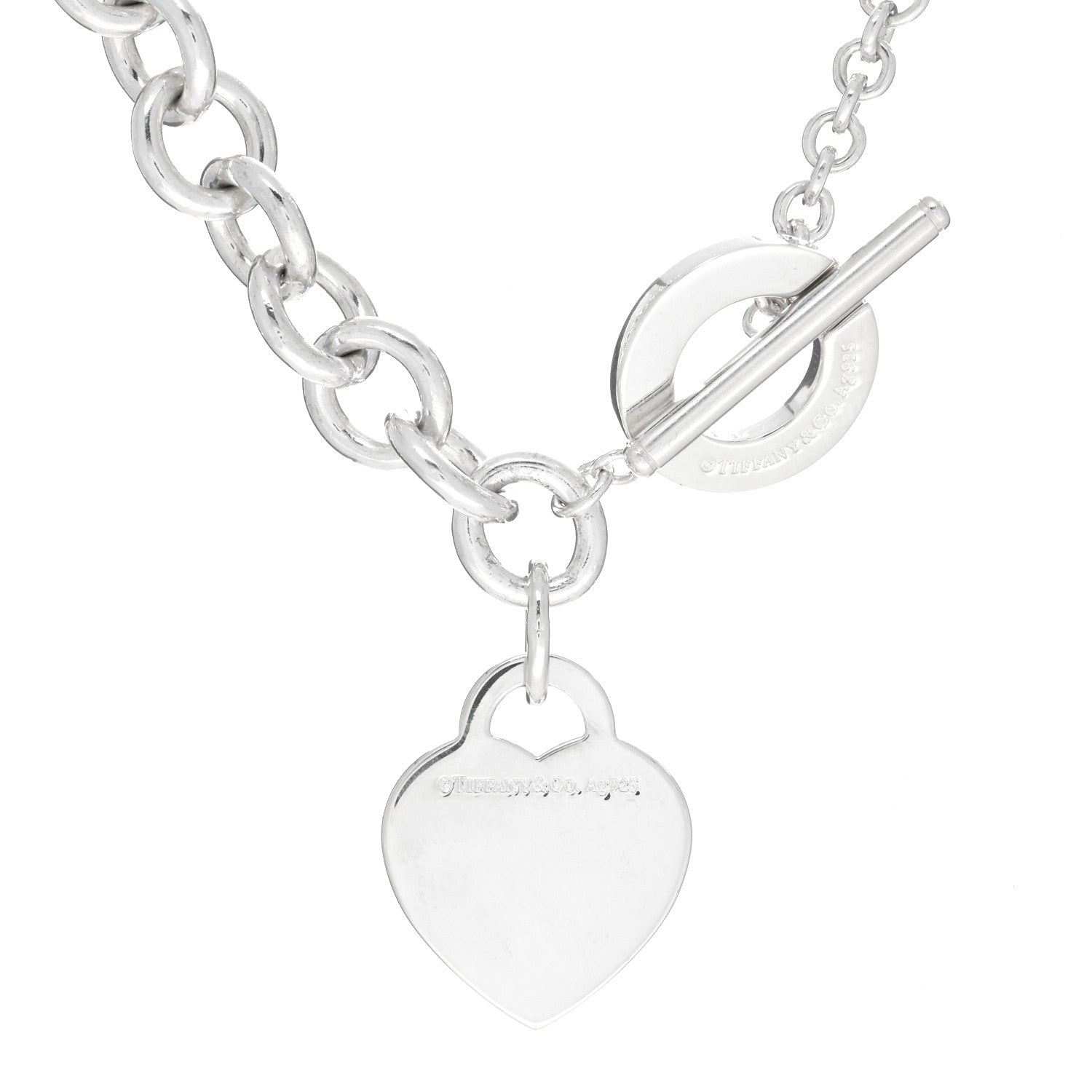 Tiffany Sterling Silver Return to Tiffany Heart Tag Toggle Necklace 4 of 4