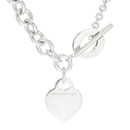 Tiffany Sterling Silver Return to Tiffany Heart Tag Toggle Necklace 4 of 4