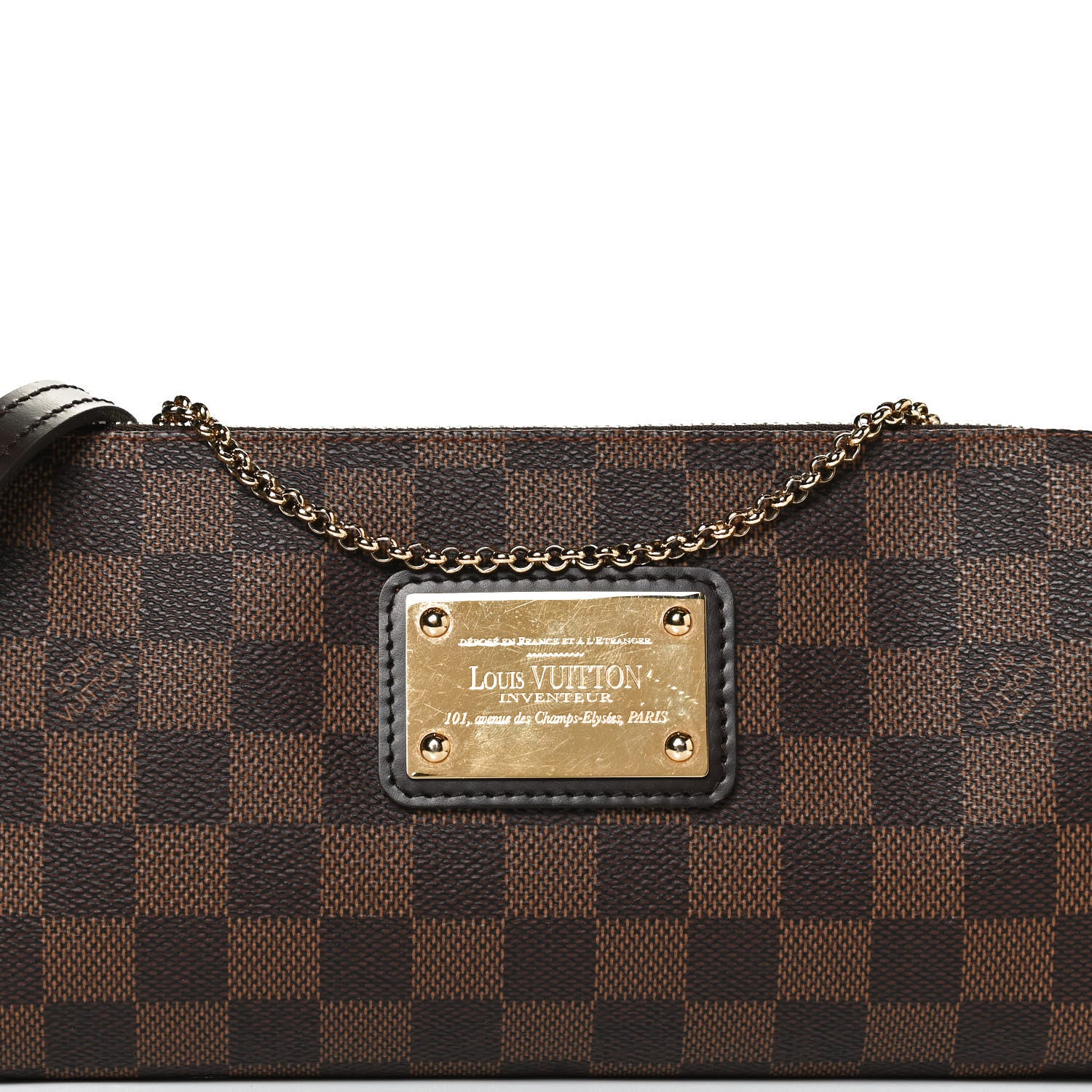 Louis Vuitton Damier Ebene Eva Clutch 7 of 9