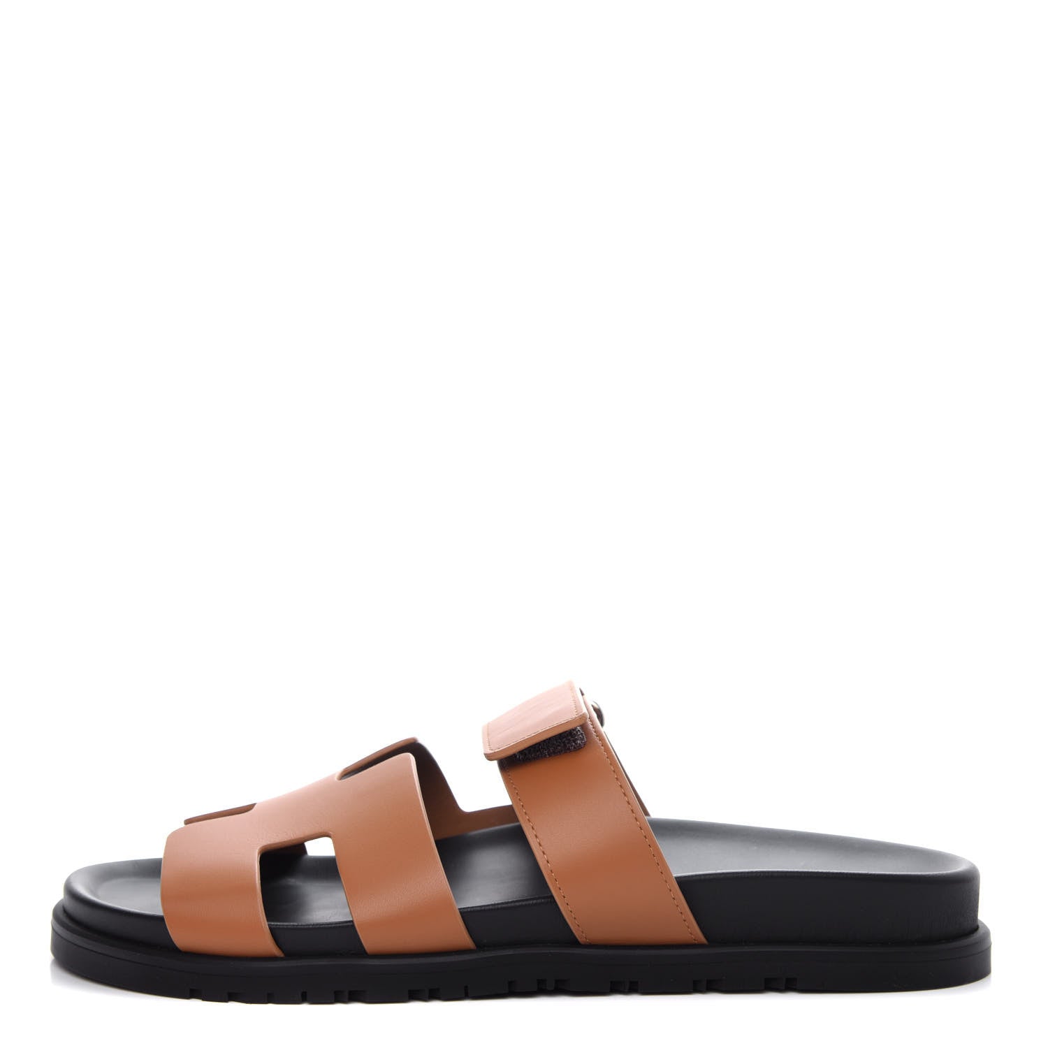 Hermes Calfskin Womens Chypre Sandals 40 Gold 1 of 11