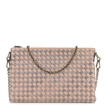 Bottega Veneta Nappa Ayers Intrecciato Biletto Chain Crossbody Flamingo 1 of 13