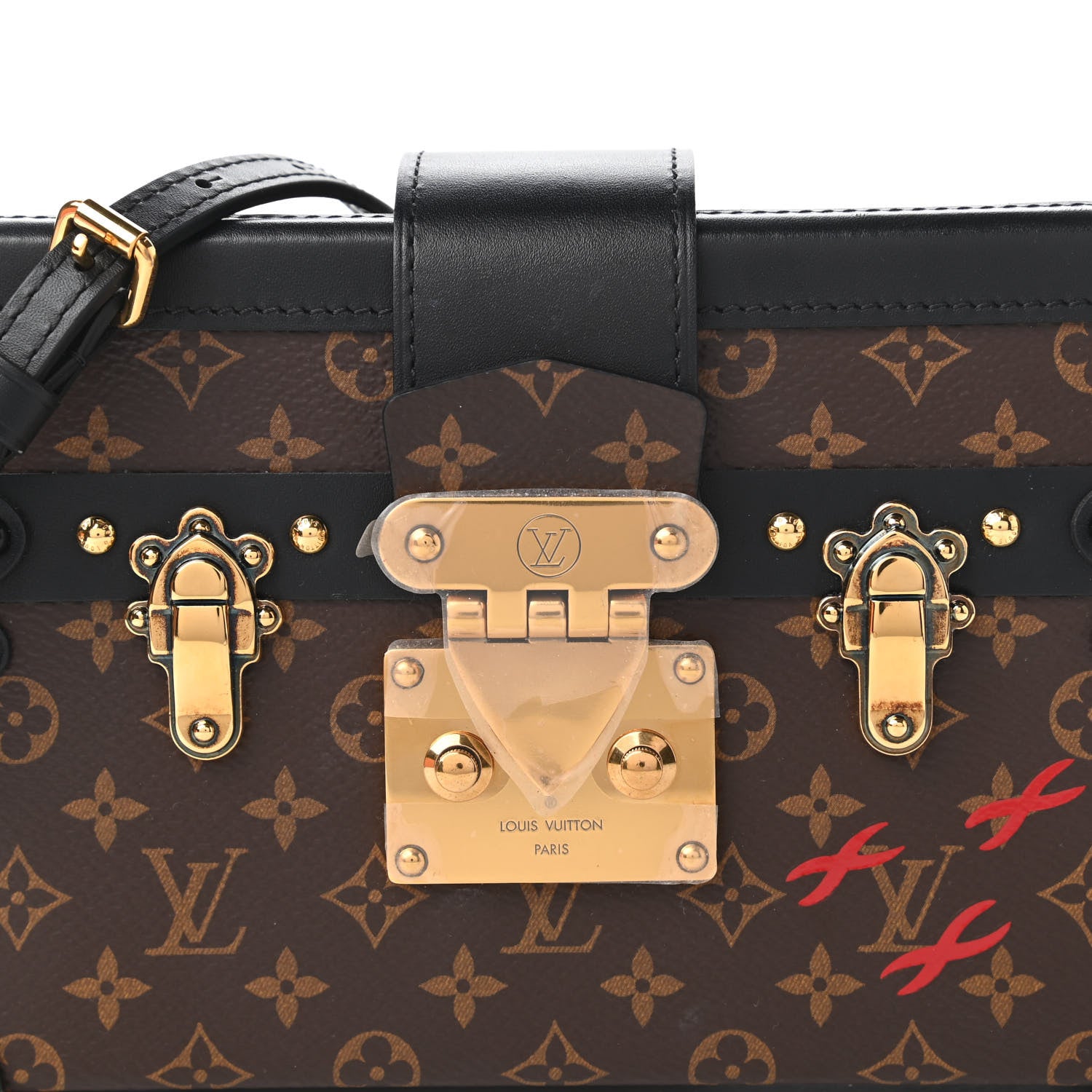 Louis Vuitton Monogram Petite Malle Black 10 of 11