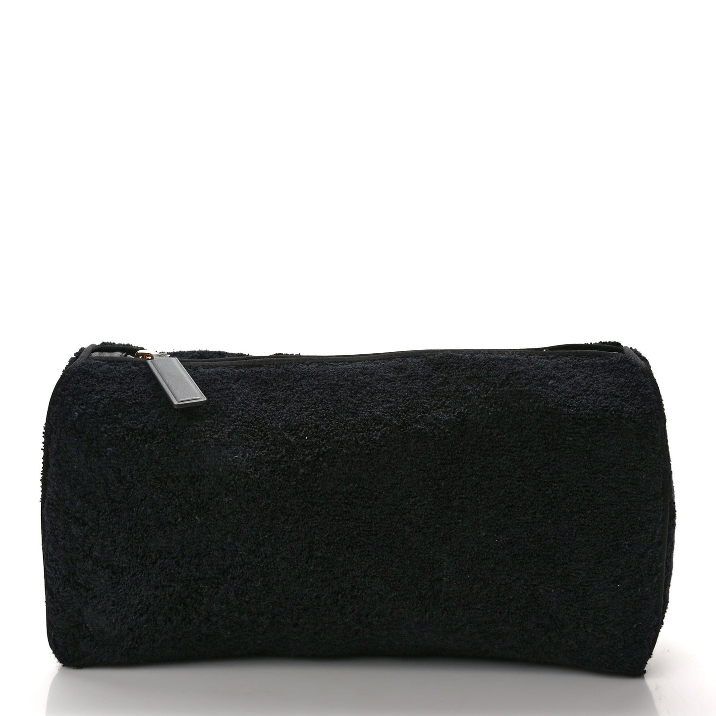 Terry Cloth Raffia CC Logo Thong Sandals 39 Black