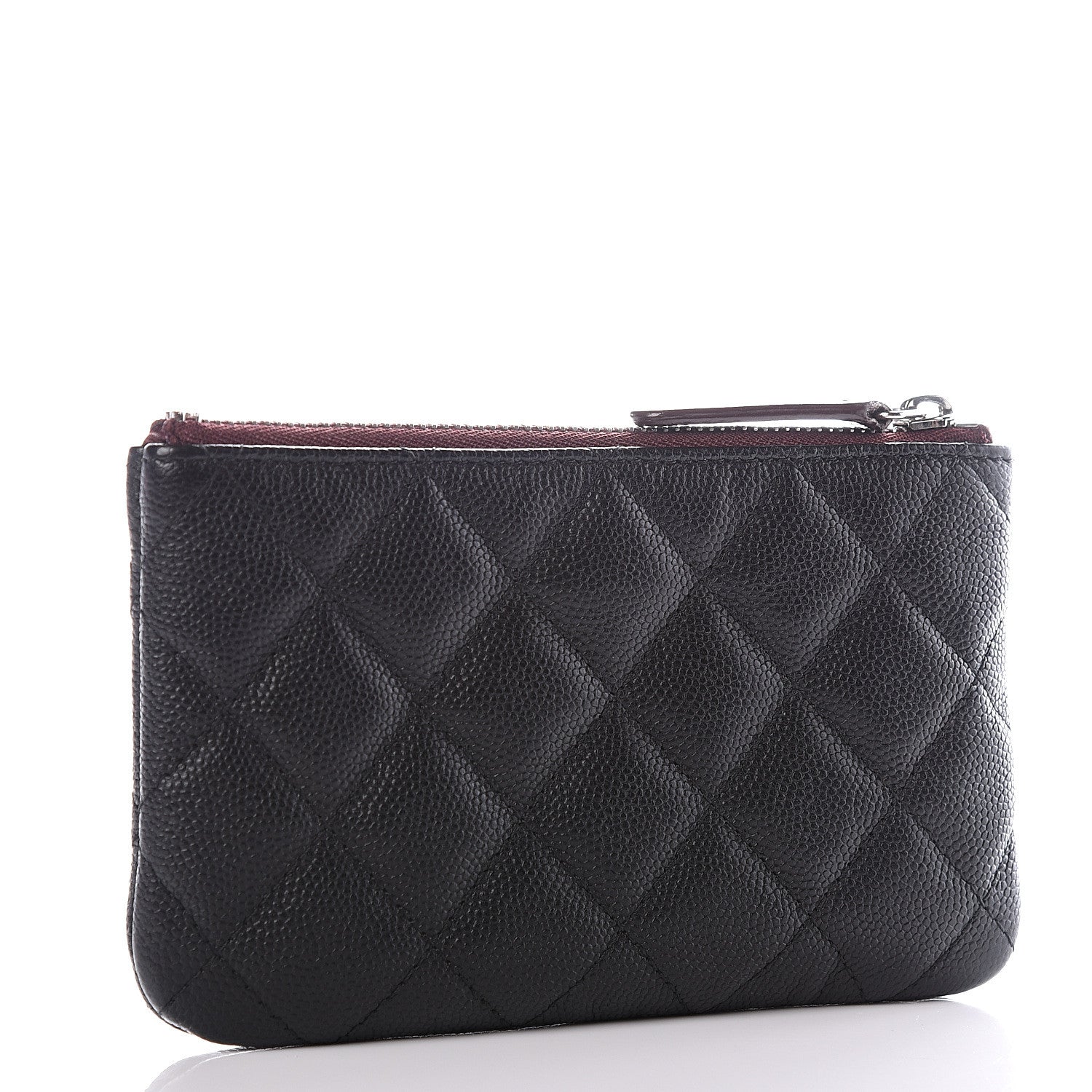 Chanel Caviar Quilted Small Cosmetic Case Black 2 of 9