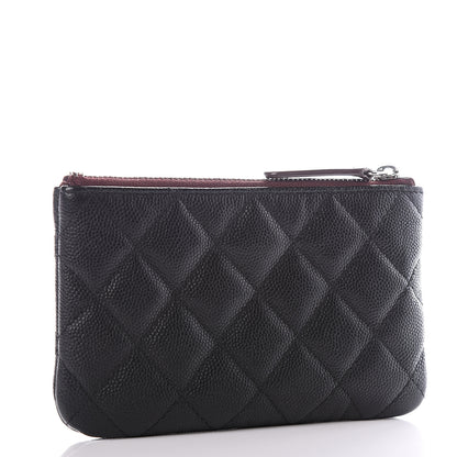 Chanel Caviar Quilted Small Cosmetic Case Black 2 of 9