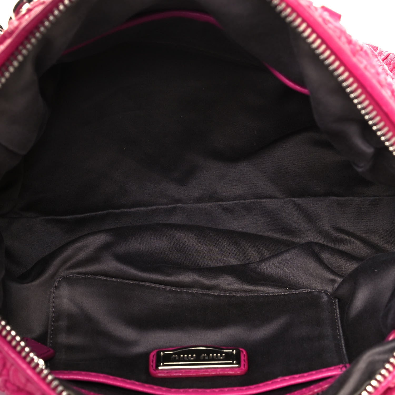 Miu Miu Nappa Matelasse Shoulder Bag Fuxia 4 of 13