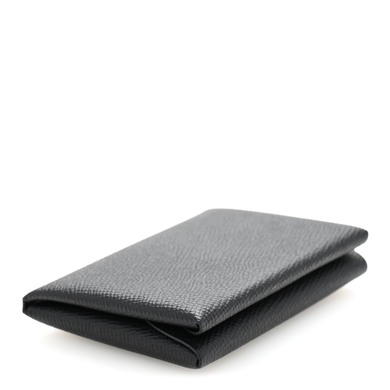 Hermes Epsom Calvi Duo Card Case Black 4 of 8