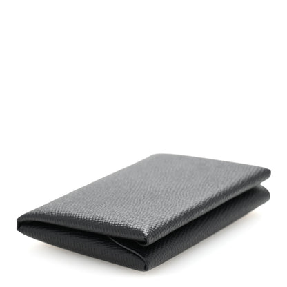 Hermes Epsom Calvi Duo Card Case Black 4 of 8