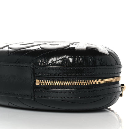 Chanel Lambskin Embroidered Chevron Quilted La Pausa Tassel Clutch Black 9 of 9