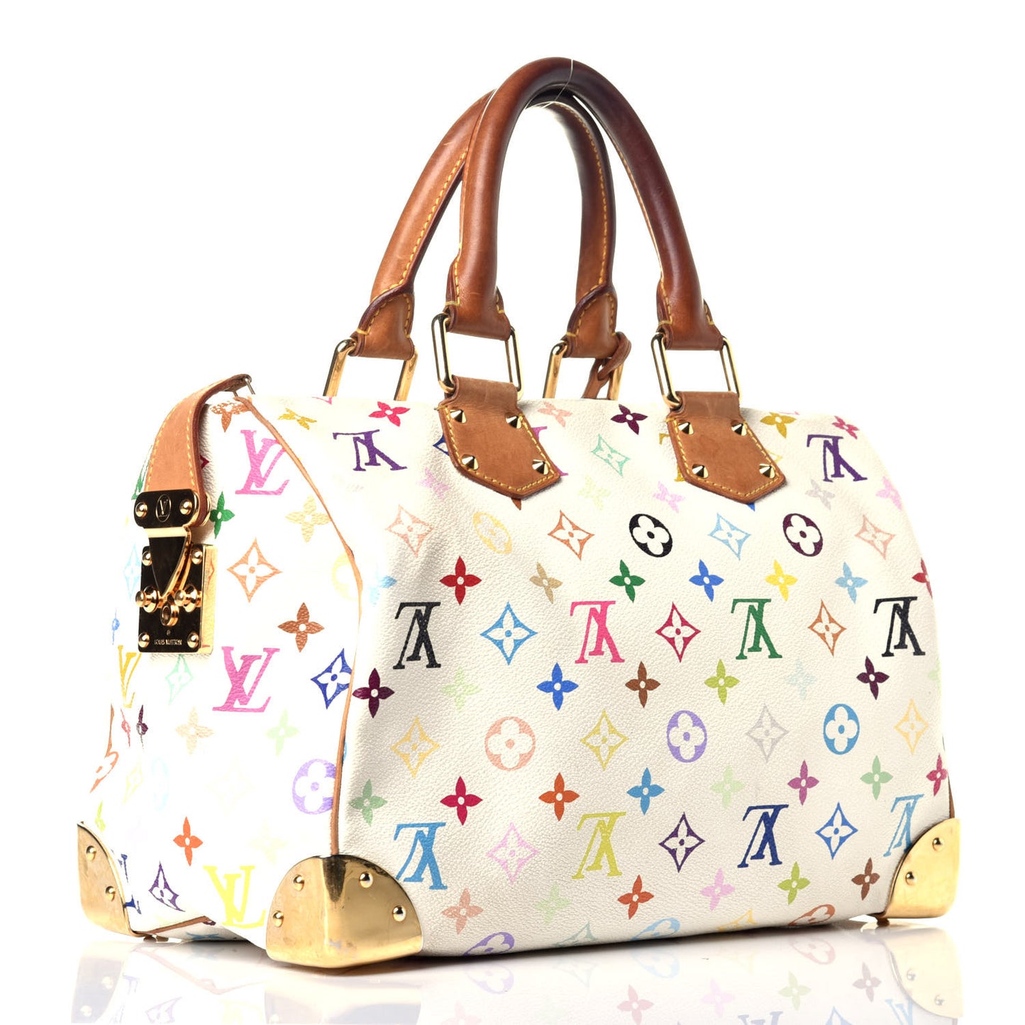 Monogram Multicolor Speedy 30 White