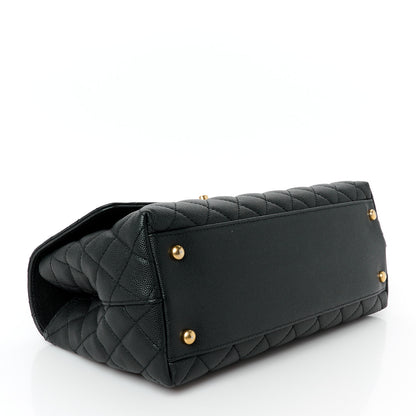 Chanel Caviar Quilted Small Coco Chain Handle Flap Black 4 of 12