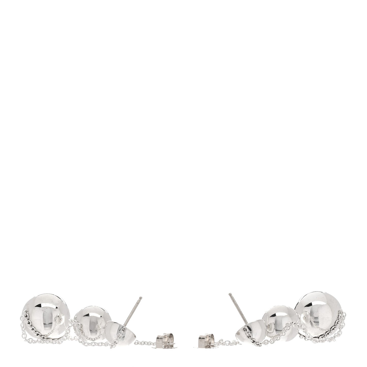Sterling Silver HardWear Triple Drop Earrings