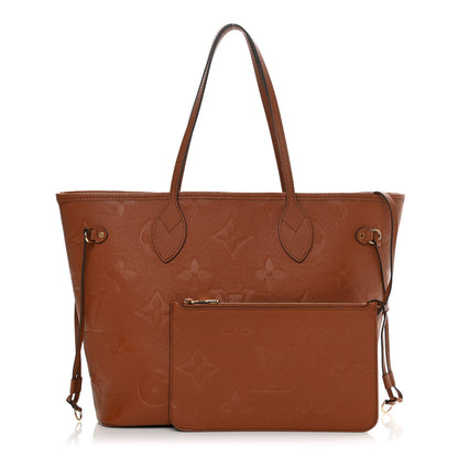 Louis Vuitton Empreinte Monogram Giant Neverfull MM Cognac 1 of 10