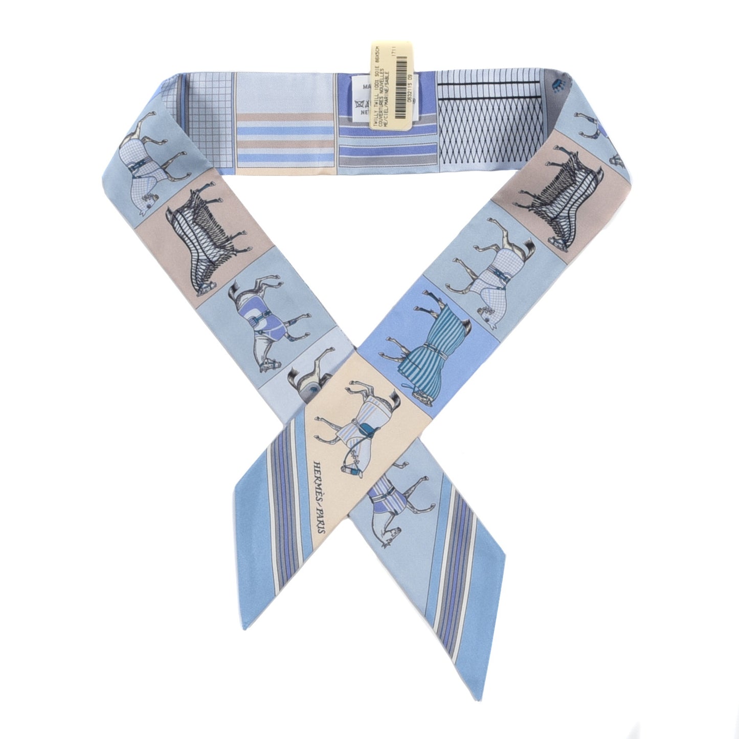Silk Couvertures Nouvelles Twilly Menthe Ciel Marine Sable