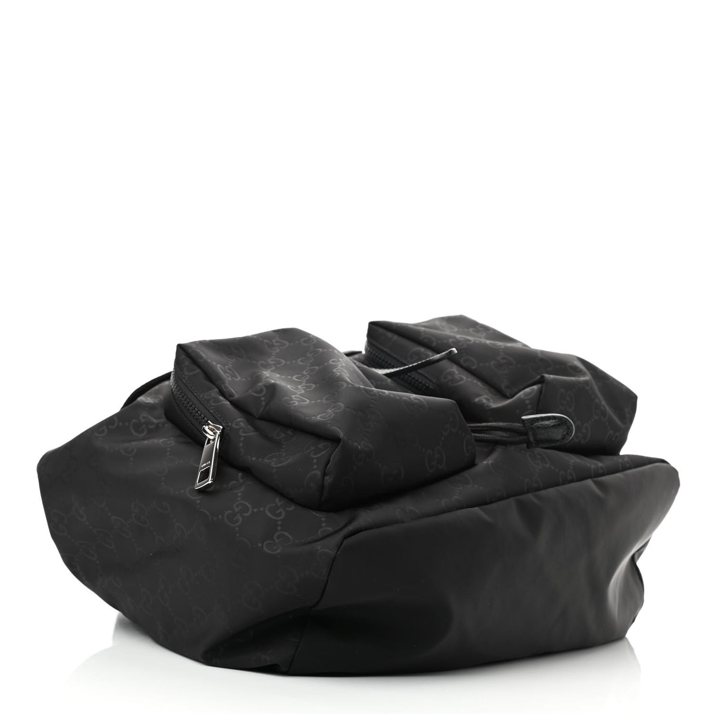 Nylon Monogram Small Single Buckle Backpack Black