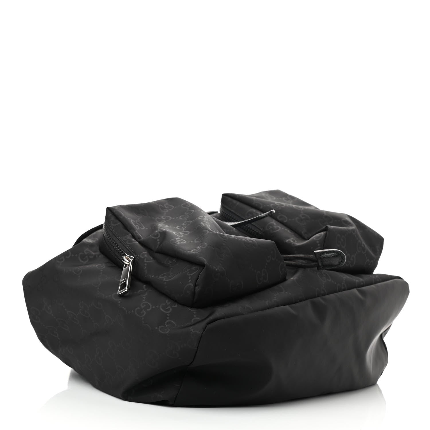 Gucci Nylon Monogram Small Single Buckle Backpack Black 4 of 10