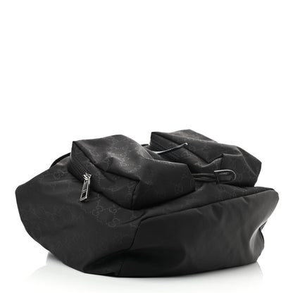Gucci Nylon Monogram Small Single Buckle Backpack Black 4 of 10