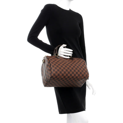 Louis Vuitton Damier Ebene Speedy Bandouliere 30 3 of 8