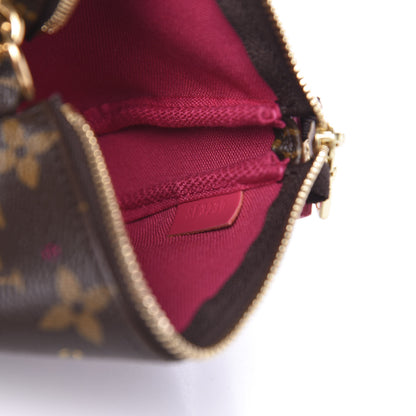 Louis Vuitton Monogram 2020 Christmas Animation Roller Coaster Mini Pochette Accessories Pivoine 6 of 8