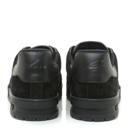 Louis Vuitton Suede Mens LV Trainer Sneakers 9 Black 4 of 15