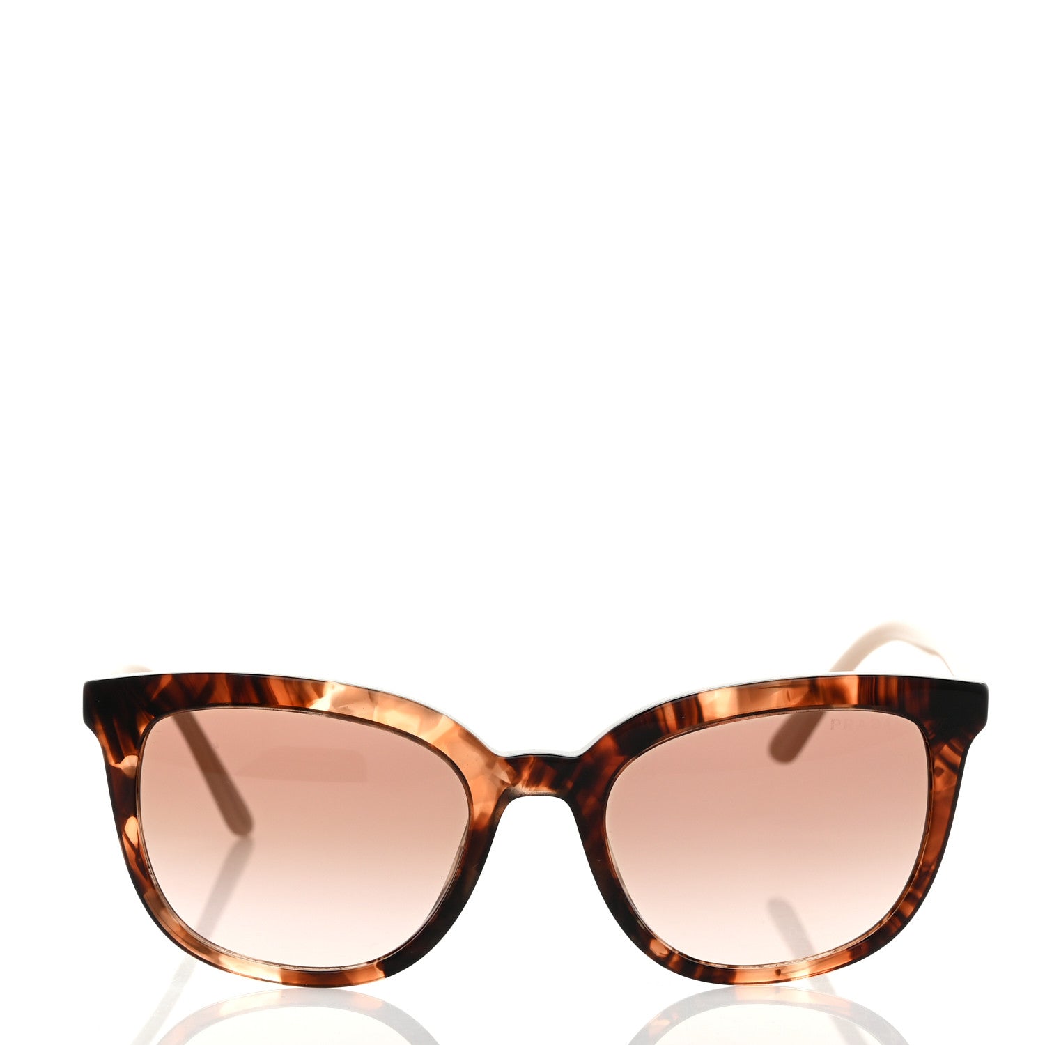 Prada Acetate Pillow Cat Eye Sunglasses SPR 03X Tortoise 2 of 8