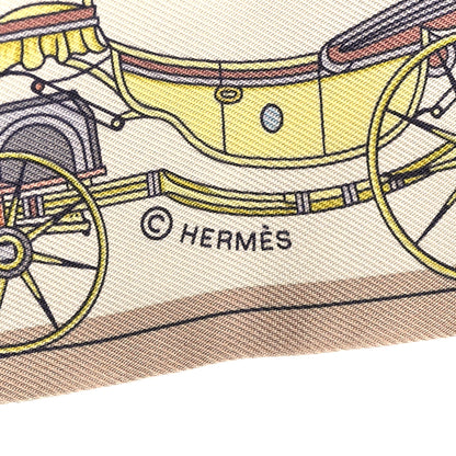 Hermes Silk Les Voitures Nouvelle Twilly Vert Amande Bleu Glacier 4 of 4