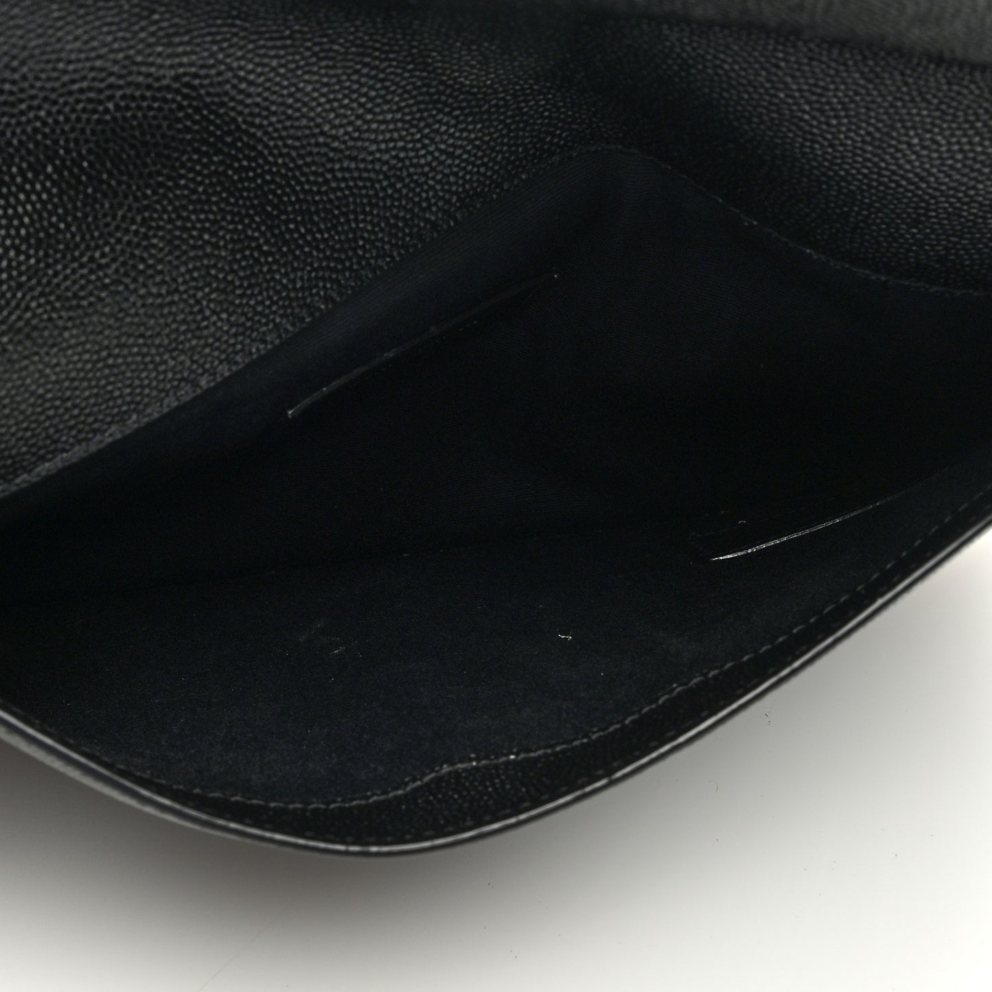 SAINT LAURENT Grain De Poudre Uptown Pouch Black