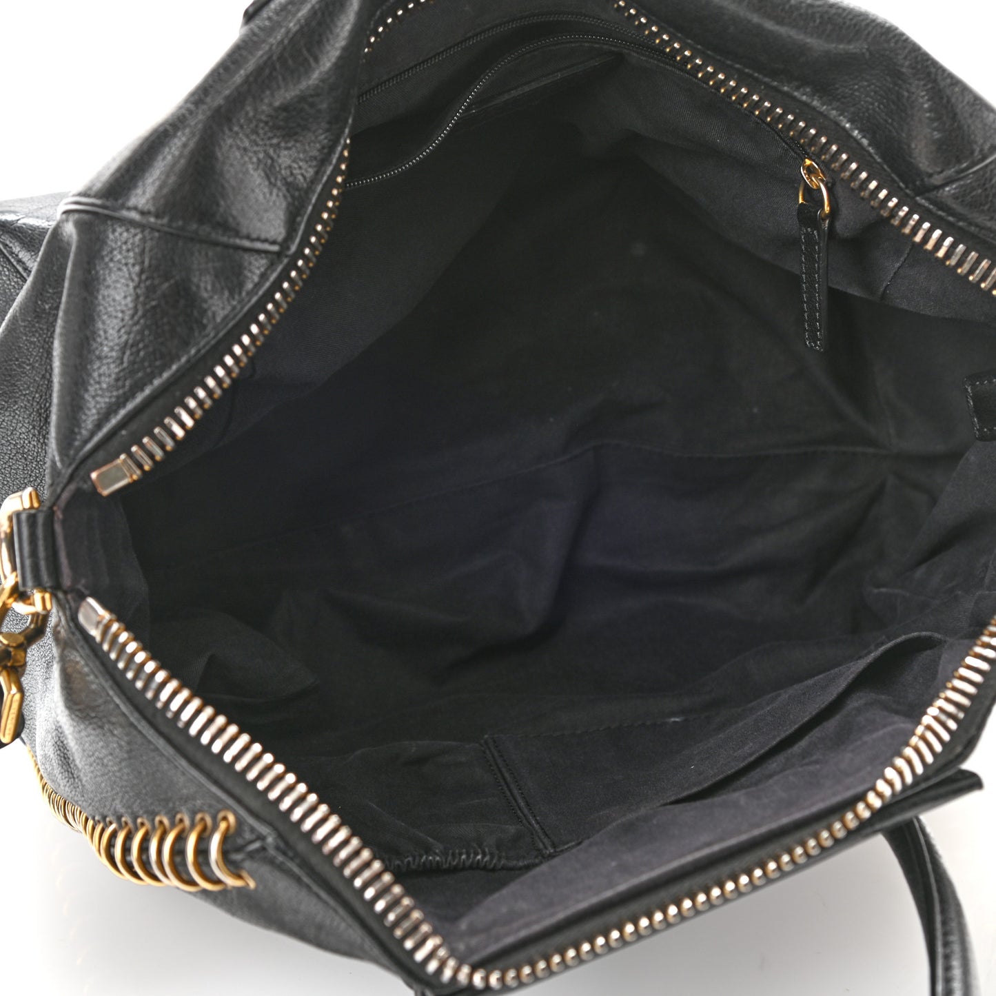 Buffalo Ring Medium Antigona Black
