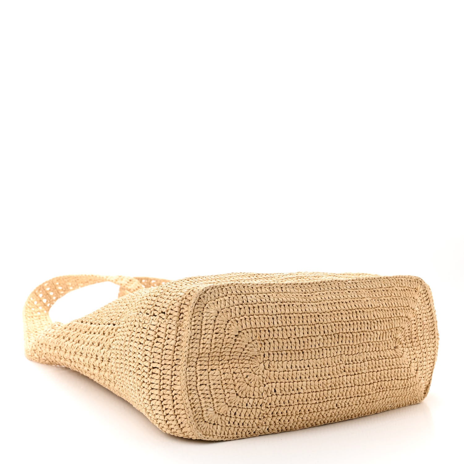 Saint Laurent Raffia Monogram Hobo Naturale 4 of 10