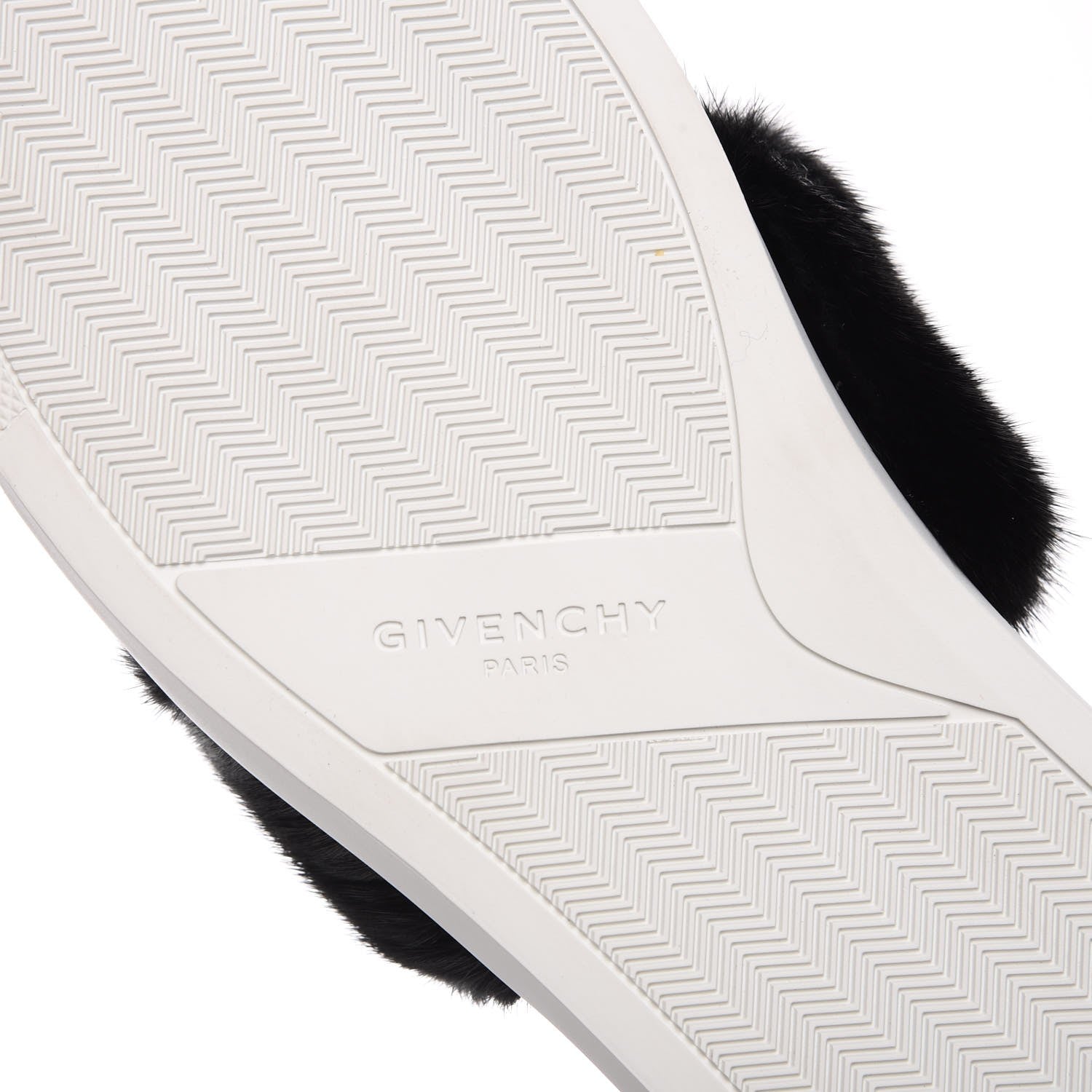 Givenchy Calfskin Mink Fur Womens Urban Street Sneakers 41 White Black 9 of 12