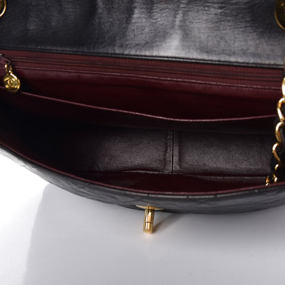 Chanel Lambskin Quilted Jumbo Single Flap Black 5 of 9