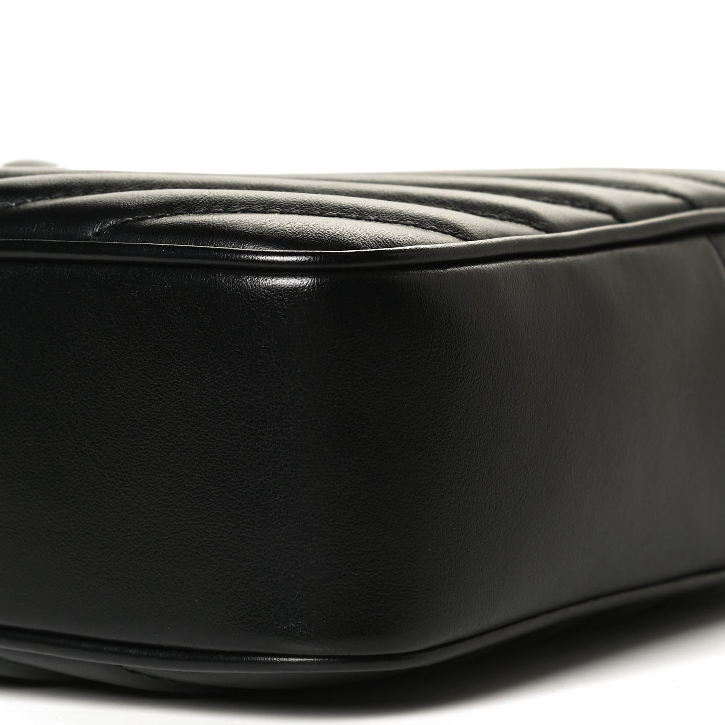 Calfskin Matelasse Monogram Lou Camera Bag Black
