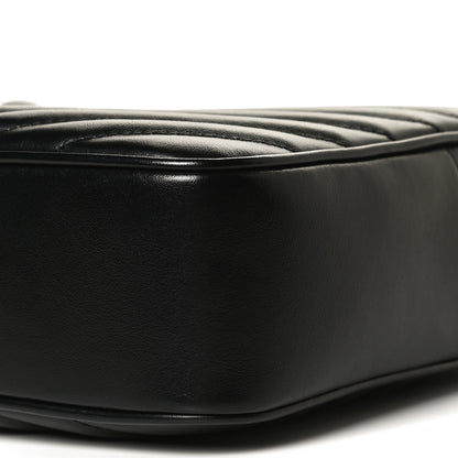 Saint Laurent Calfskin Matelasse Monogram Lou Camera Bag Black 9 of 10