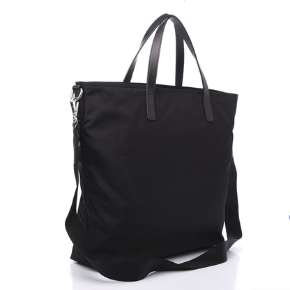 Prada Tessuto Nylon Saffiano Tote Black 4 of 13