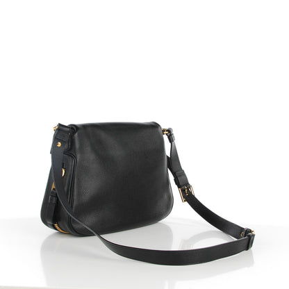 Tom Ford Grained Calfskin Medium Jennifer Crossbody Bag Black 3 of 7