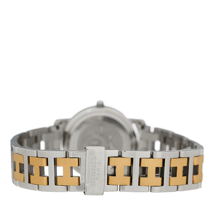 Hermes Stainless Steel 24mm Clipper Quartz Watch Gold 3 of 4