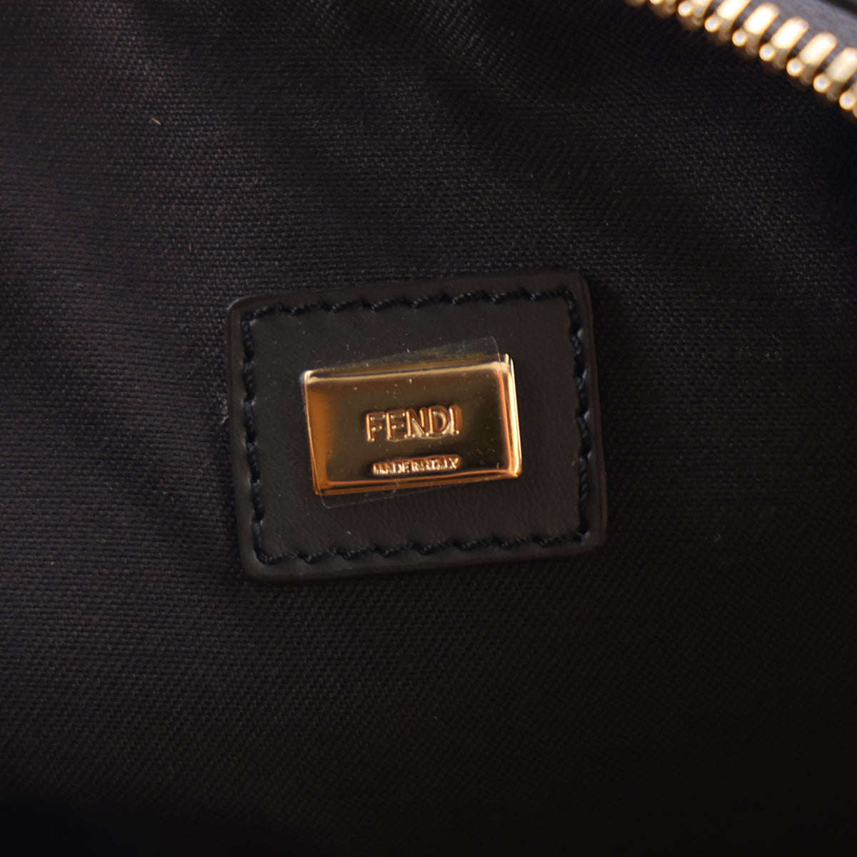 Fendi Vitello King Luxor Elaphe Snakeskin Print Logo Medium Flat Pouch Anthracite Asphalt 6 of 10