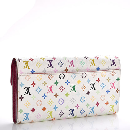Louis Vuitton Monogram Multicolor Sarah Wallet NM White Eglantine 3 of 7