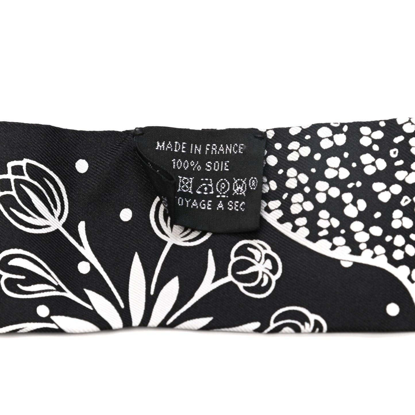 Silk Les Leopards Twilly Black White