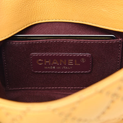 Chanel Calfskin Quilted Mini Urban Day Flap Yellow 6 of 11